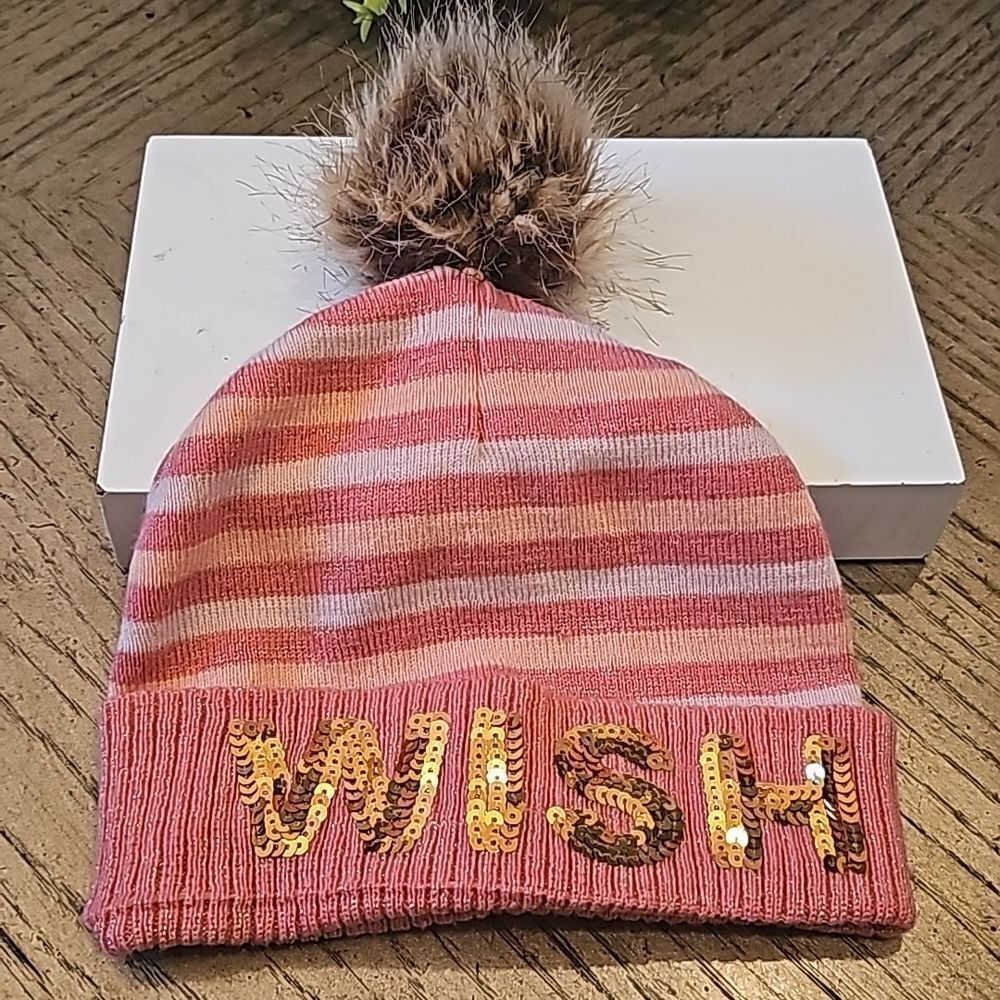Girls wish sequin beanie One size